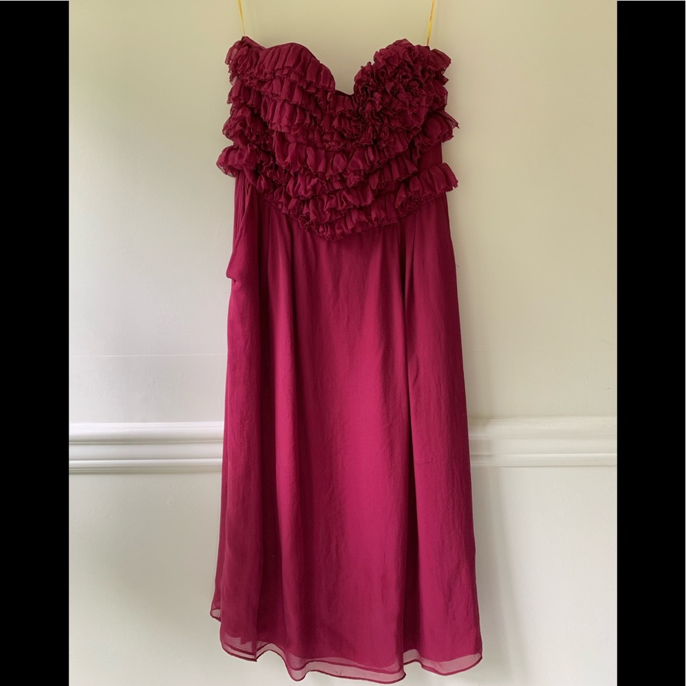 Catherine Malandrino Maroon Dress